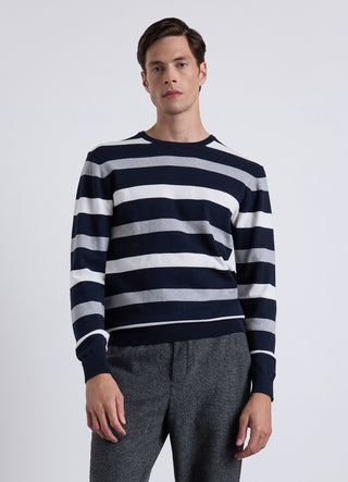 Gestreiftes Rundhalsshirt