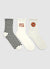 Pack 3 calze sportive con motivi basket e scacchi