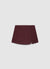 Pinstriped skort with slit