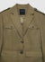 Giacca stile militare con tasche a patta