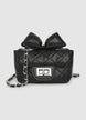 Mini-Stepp-Tasche mit Schleife und Kette - M