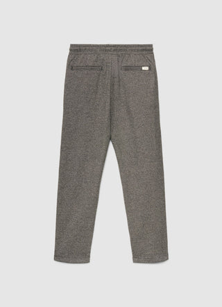 Pantaloni jogger principe di galles con coulisse