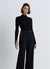 Ribbed body with high neck