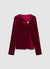 T-shirt a maniche lunghe con applicazione gioiello