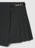 Gonna-pantalone corta con pieghe e fibbia