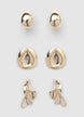 Pack de 3 boucles d'oreilles audacieuses - TU