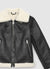 Giubbotto aviator con interno effetto montone