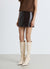 Patent leather-effect miniskirt