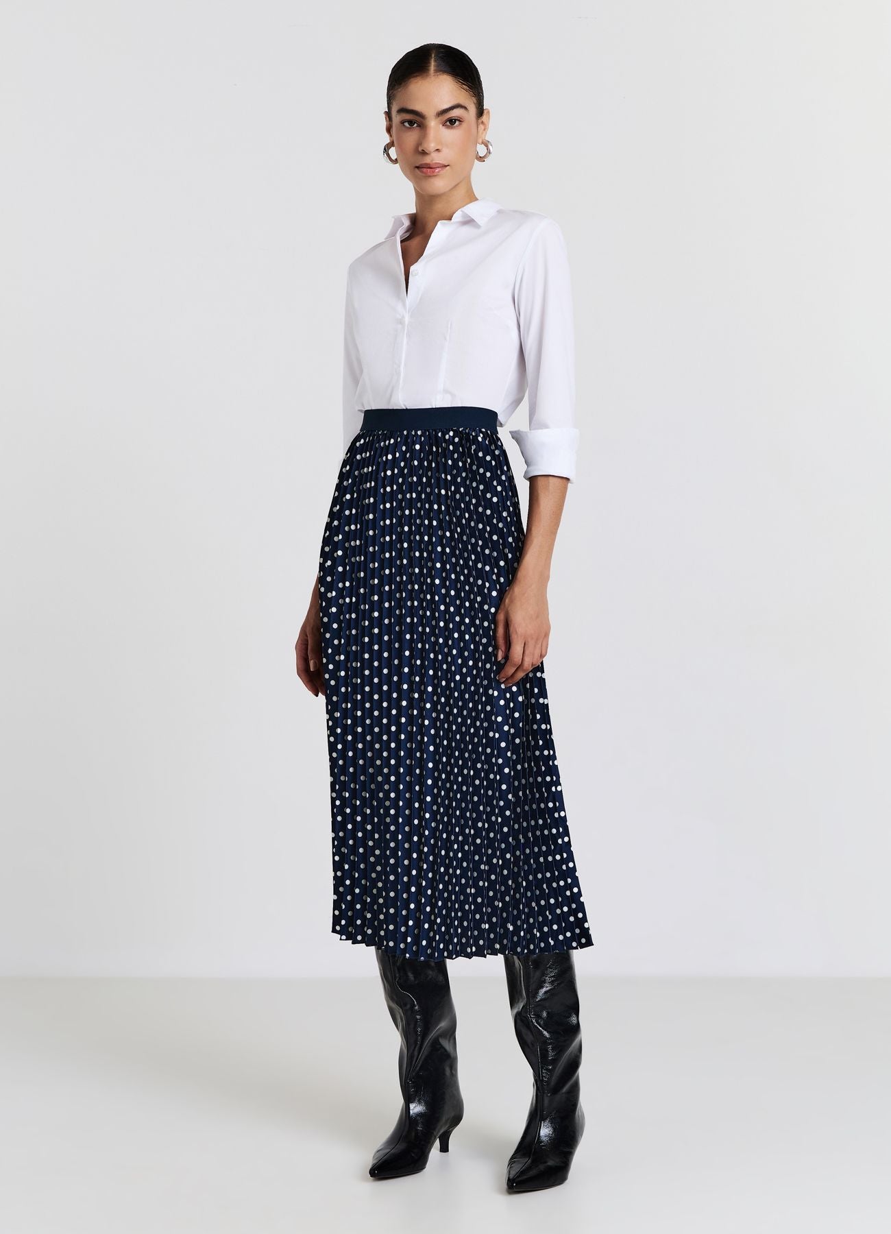Pleated polka dot skirt SAB0076151001S1862 – Calliope