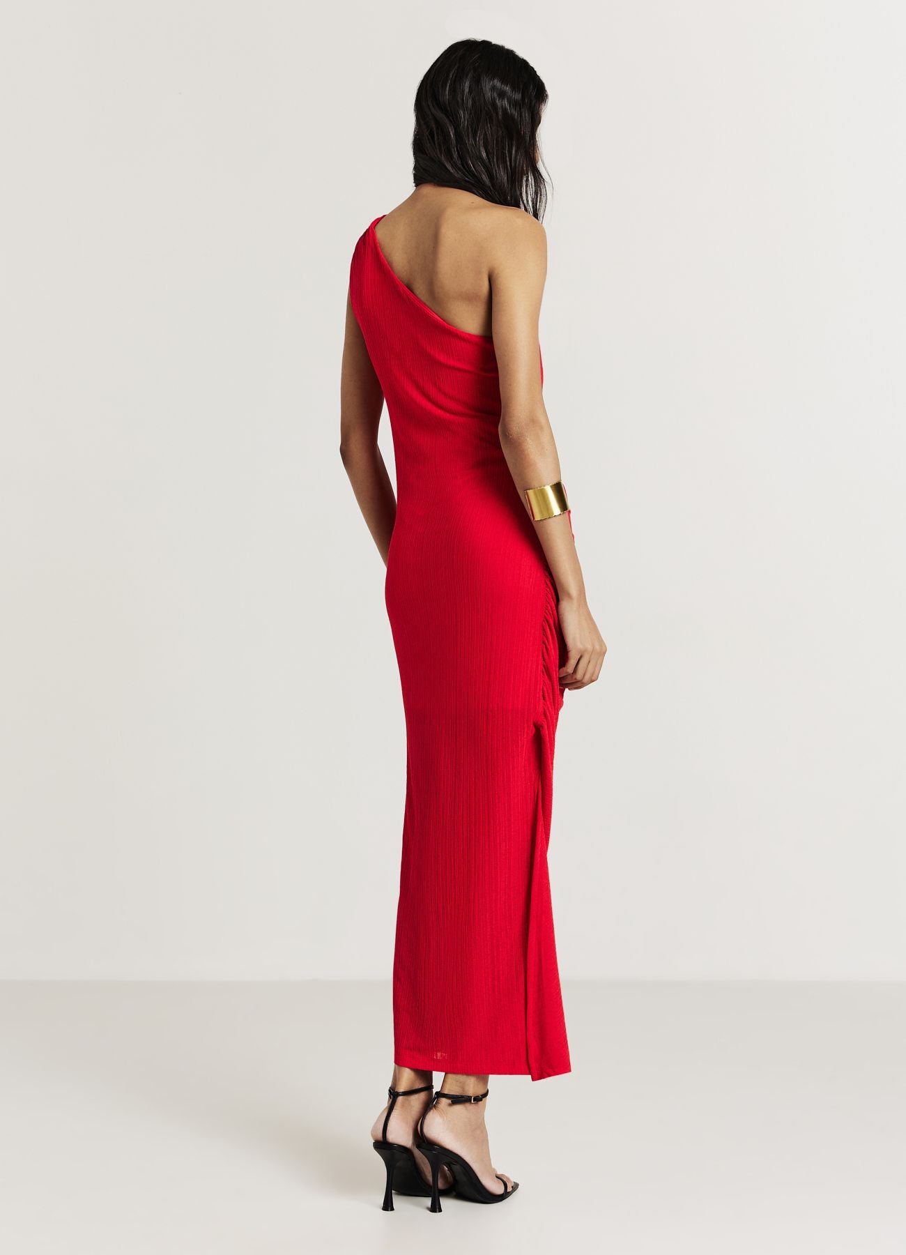 calliope one shoulder maxi dress One-shoulder ruffle dress – Calliope