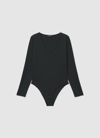 Body a maniche lunghe con scollo a V