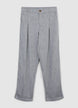 Pantaloni tasche alla francese misto lino - XS