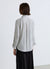 Camicia a righe con colletto classico in simil satin