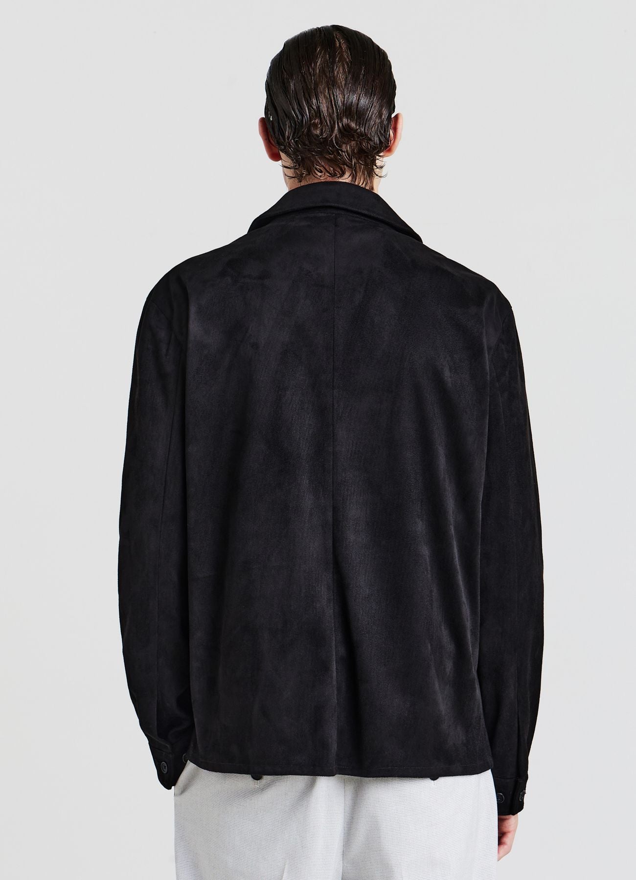 Suede-effect shacket with pockets SAB0073789001S1053 – Calliope