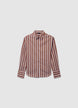 Camicia a righe con maniche lunghe - XS