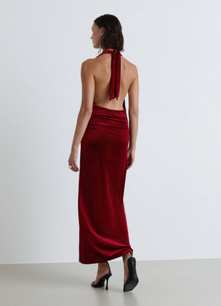 Robe longue bandeau dos nu