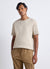 Plain-colour crew neck T-shirt