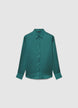 Classic solid-colour satin-effect shirt - L
