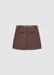 Shorts a tinta unita con fascia satinata