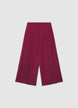 Culotte trousers with symmetrical pleats - L