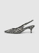 Slingback à motif zébré - 36