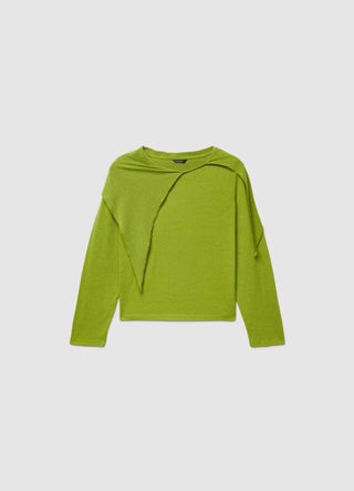 T-shirt con collo nodo