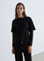 T-shirt con maniche in pizzo
