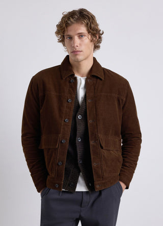 Cordjacke mit Cord-Effekt und Taschen