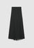Long flare skirt in solid-colour georgette