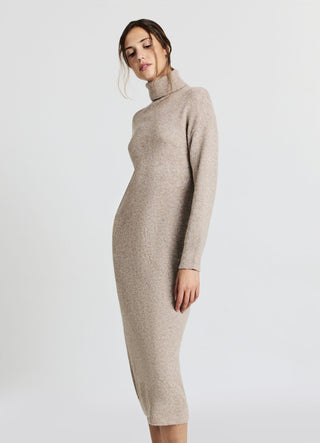 Long turtleneck knitted dress – Calliope