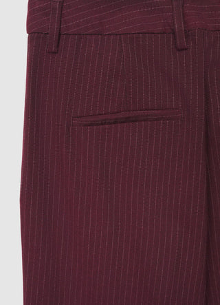 Pantaloni dritti gessati