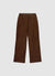 Pantaloni wide leg effetto scamosciato