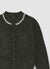 Cardigan with jewel collar and buttons