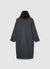 Cappotto monopetto con sciarpa similpelliccia