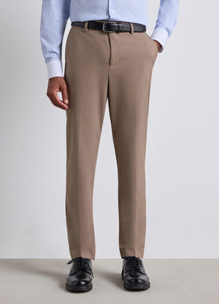 Straight tailored trousers in a solid colour