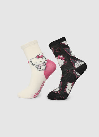 Pack 2 calze con stampa Hello Kitty® e Kuromi®