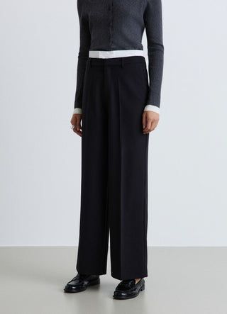 Pantaloni palazzo con vita elasticizzata