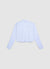 Camicia crop in cotone