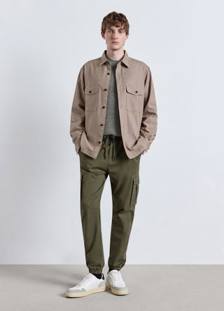 Pantaloni jogger cargo con coulisse