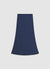 Long solid-colour satin skirt