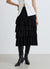 Plain-coloured flared skirt