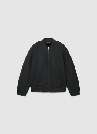 Bomber imbottito effetto pelo con zip