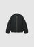 Padded bomber jacket with faux fur effect and zip fastening