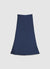 Long solid-colour satin skirt