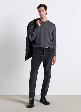 Plain crew neck sweater