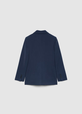 Einreihige Jacke in Uni-Farbe