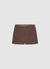 Plain shorts with satin waistband