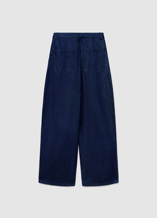Jeans typu balloon z zakładkami
