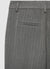 Palazzohose mit Bundfalten und Stacheldrahtmuster