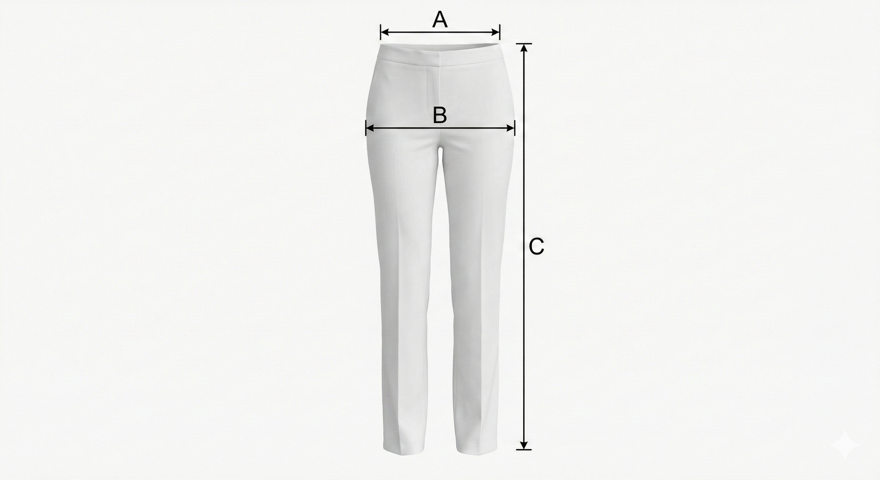 Guida punti di misura - Pantalone ginnico Corto Donna